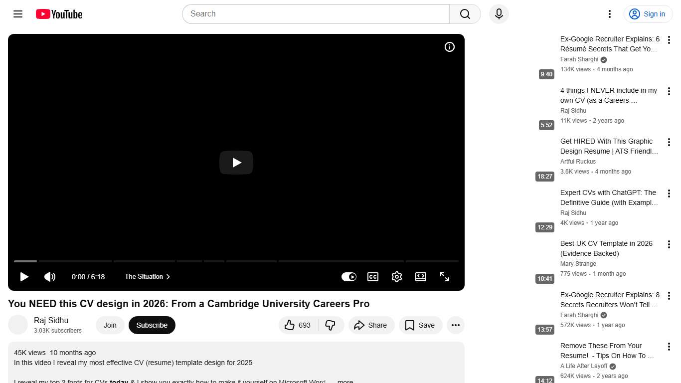 You NEED this CV design in 2026: From a Cambridge University Careers Pro - YouTube